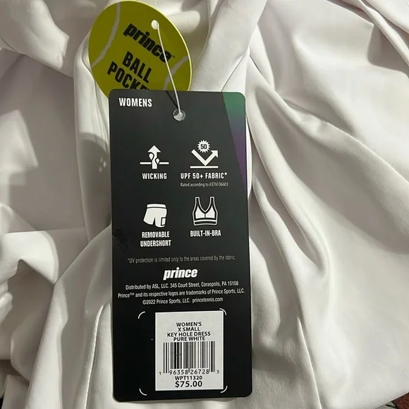Prince Women's Match Core Built-In Tennis/Pickleball Dress - X Small - Picture 6 of 13